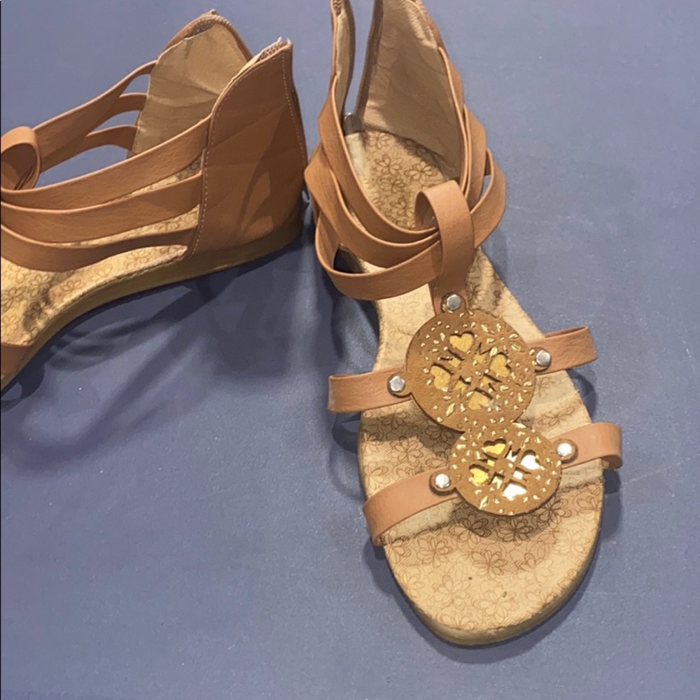 Tan sandals